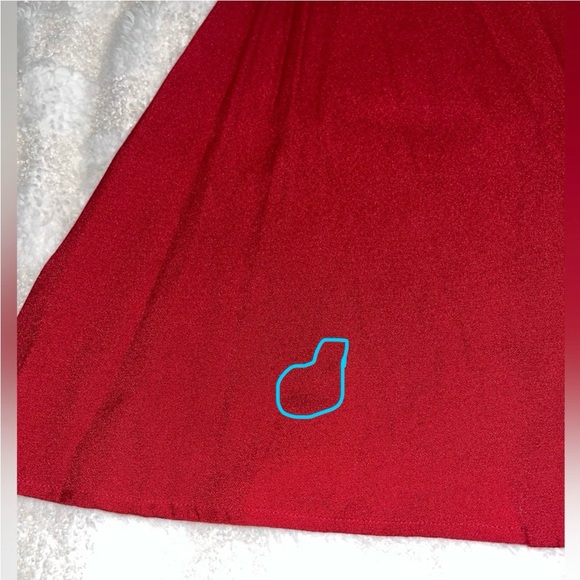 Reformation Durham Red V-Neck Mini Crepe Dress in Crimson • Size 4 - Picture 6 of 12